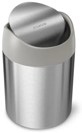 Szemétkosár szabadon álló Simplehuman Mini bin 1,5 l szálcsiszolt rozsdamentes acél matt SHCW2084