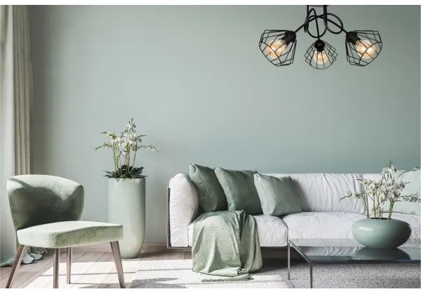 Felületre szerelhető csillár CEED 3xE27/60W/230V