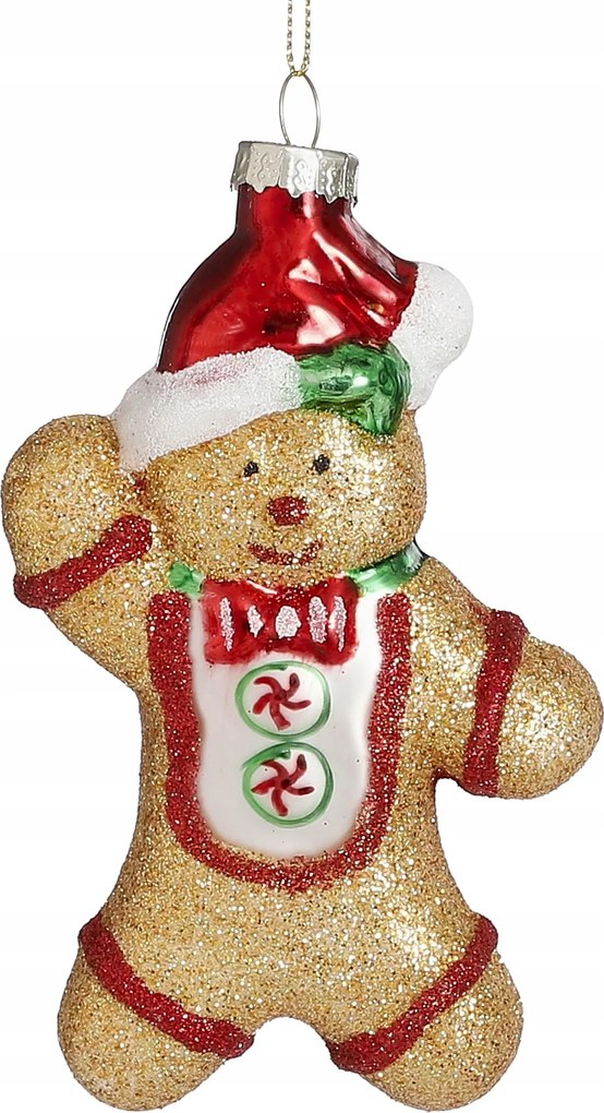 Mézeskalács gömb csillámokkal