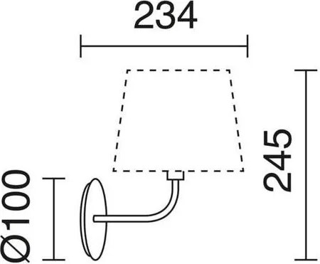 Novolux A TU ESTILO 717C-G05X1A-02 Fali lámpa 1x60W/E27 IP20
