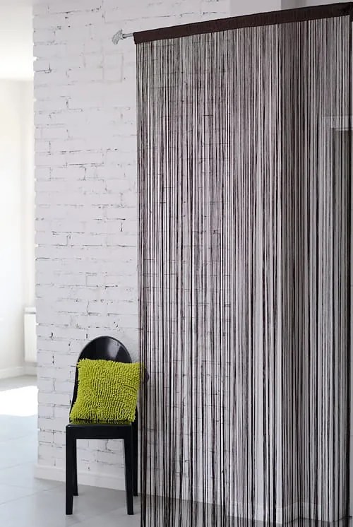 Függöny SPAGETTI(zsinórfüggöny) sötétbarna 90x280