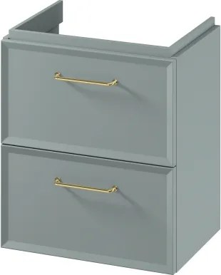 Cersanit S1021-007 - Függesztett fürdőszobai mosdószekrény MILLE SLIM 50x35 cm, menta