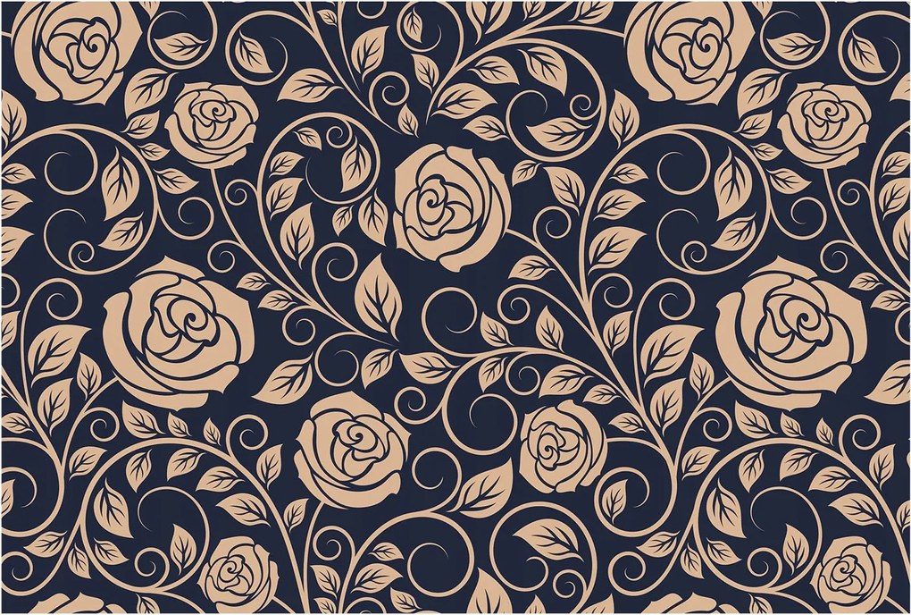 Fotótapéta Flizelin Hálószoba Nappali Romantikus virágok 104x70 Ragasztó