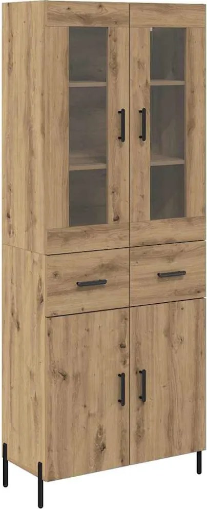 vidaXL Magasfiú fiókkal Artisan tölgy 69,5 x 34 x 180 cm Faanyag