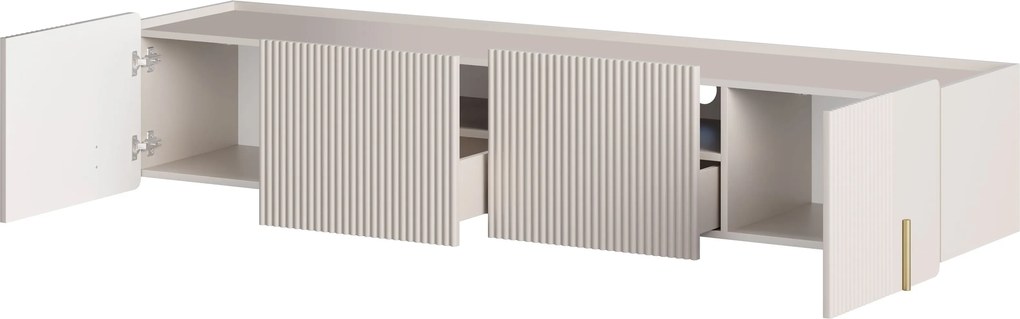 Malmi fali szekrény 200 cm - kasmír / arany