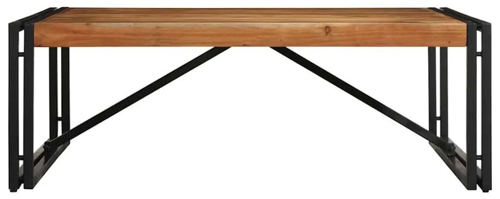 Tömör akácfa dohányzóasztal 100x100x35 cm