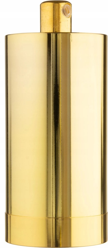 Dekorációs foglalat E27 fém Tuba arany