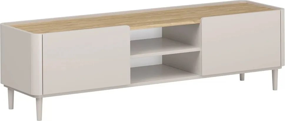 Elivo lábas TV szekrény 170 cm - kasmír / olajozott tölgy