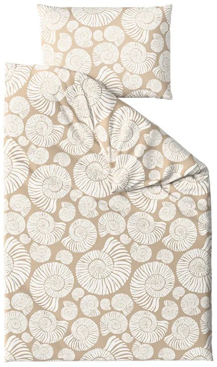 Mikroszálas ágyneműhuzat SNAIL SHELL barna Ágyneműhuzat mérete: 2 db 70 x 90 cm | 200 x 220 cm
