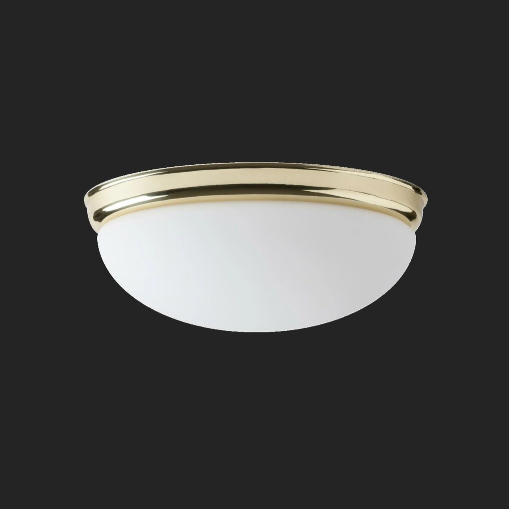 Osmont 41655 Alma D1 mennyezeti/fali üveg lámpa polírozott sárgaréz fehér