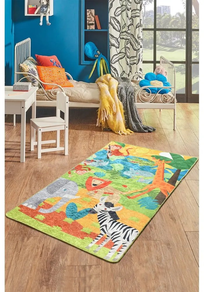 Animals csúszásgátlós gyerekszőnyeg, 100 x 160 cm Conceptum Hypnose
