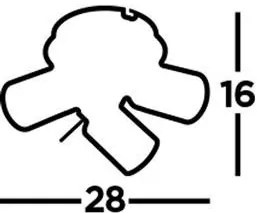 Fürdőszoba Mennyezeti Lámpa Fekete SAMSON SEARCHLIGHT 6603BK