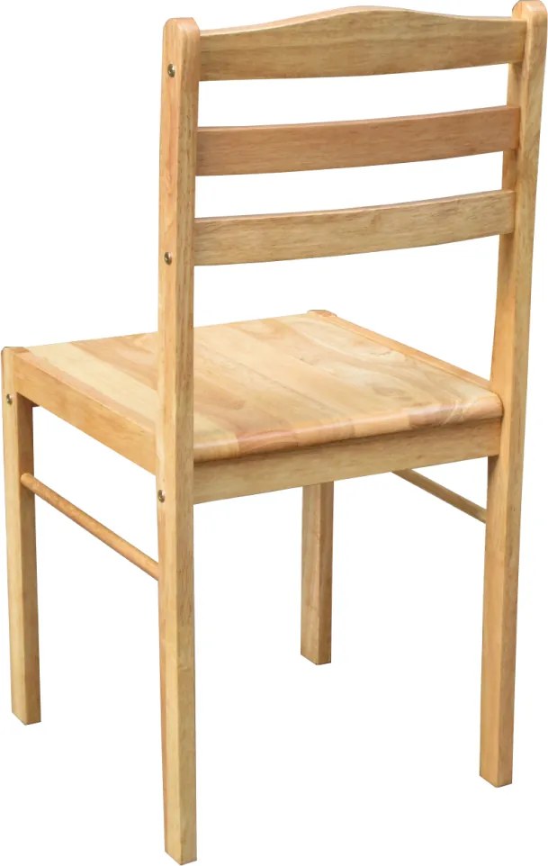 Étkezőgarnitúra 1+4, tömör fa, természetes, LOAK