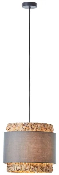 Brilliant - Csillár zsinóron WATERLILLY 1xE27/60W/230V átm. 35 cm szürke