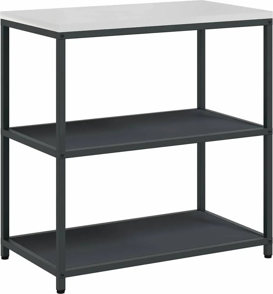 vidaXL Konyhai Tárolás polcokkal Antracit 60 x 50 x 92 cm Acél