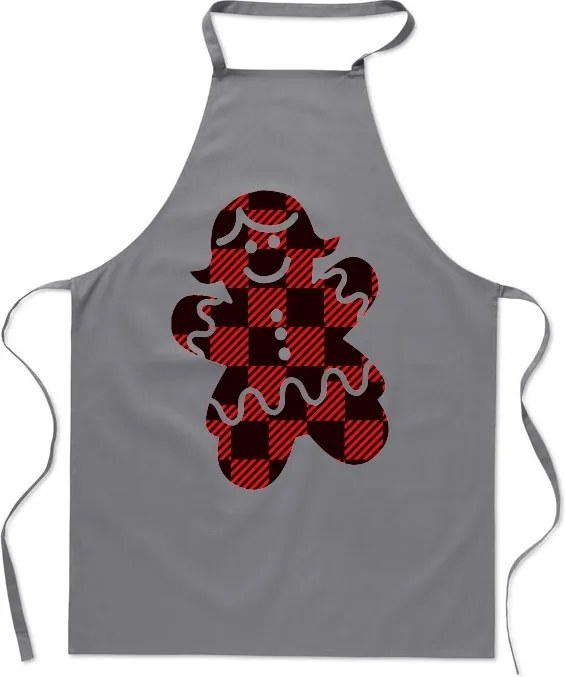 Karácsonyi konyhai kötény Mrs. Mézeskalács Neki