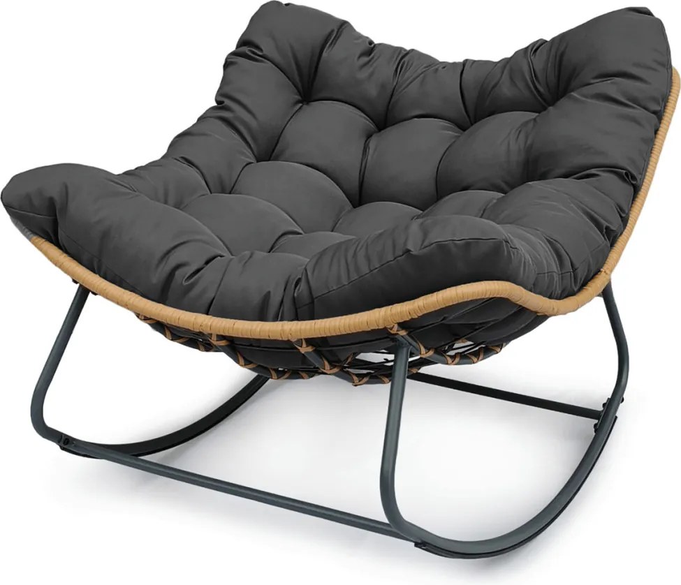 Hintaszék fém vázzal szürke szövet AZL-G5143 GREY