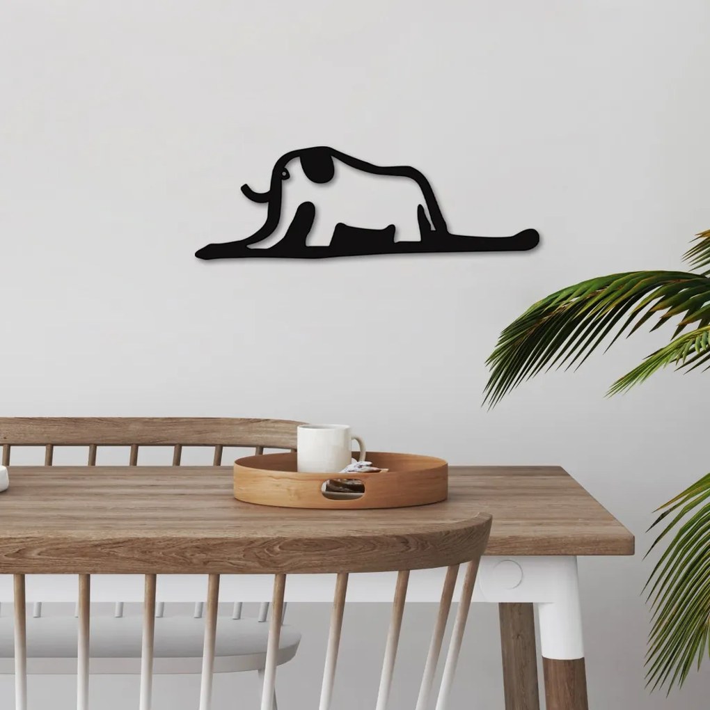 Elephant fém fali dekoráció, 63×21 cm