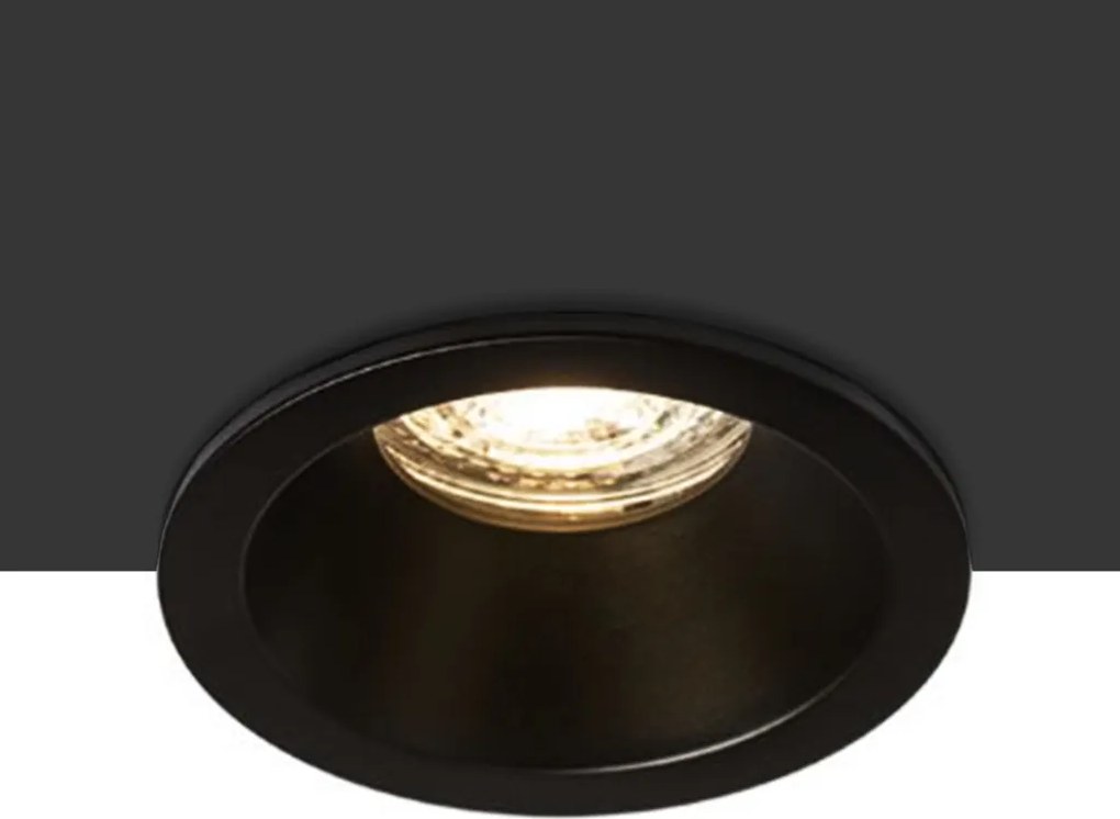 RENDL BERMUDA süllyesztett lámpa fekete 230V LED GU10 15W IP65