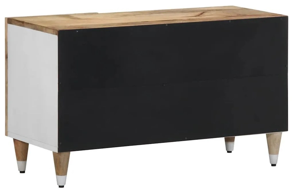 tömör mangófa TV-szekrény 80x31,5x46 cm