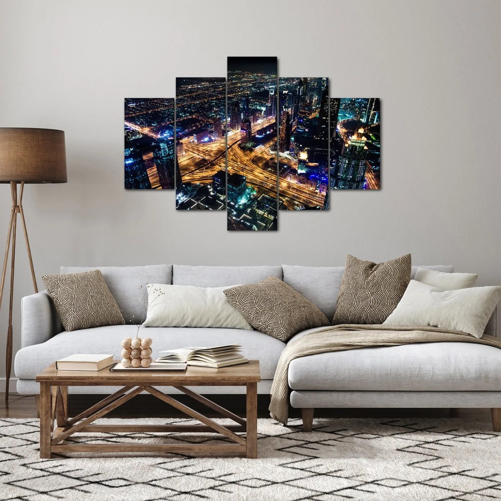 Éjszakai város képe (150x105 cm)