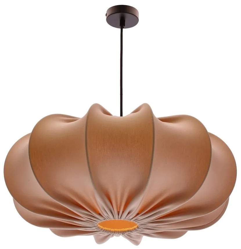Bézs függőlámpa textil búrával ø 52 cm Cafee – Candellux Lighting