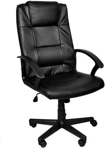 ISO Irodai szék ECO bőr fekete, 8982