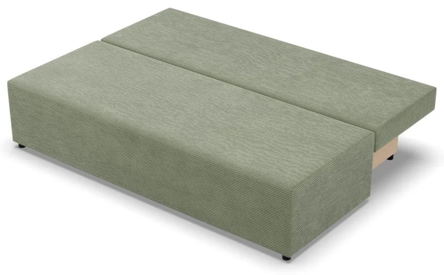 Nobu kanapé, kordbársony, zöld