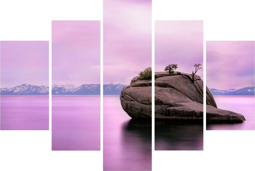 Kő a tengerben képe (150x105 cm)