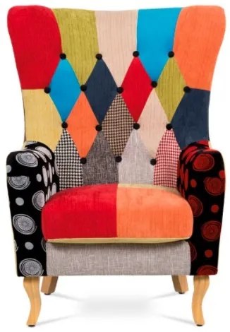 Tv És Pihenő Fotel Patchwork Színben Ak-101