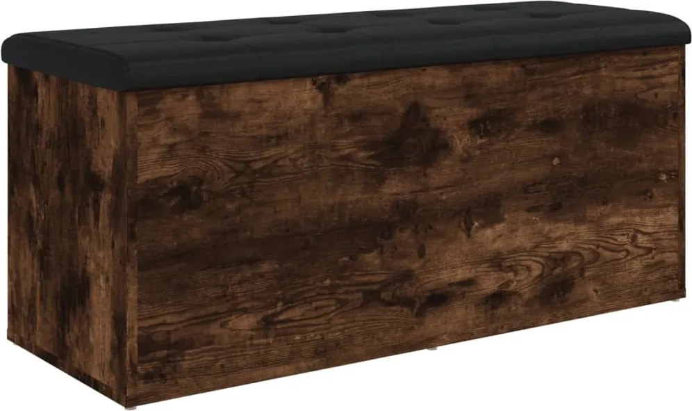 vidaXL füstös tölgy színű szerelt fa tárolópad 102 x 42 x 45 cm