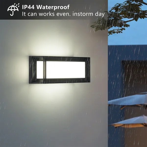 Brilagi - PARKER LED kültéri fali lámpa érzékelővel LED/12W/230V fekete IP44