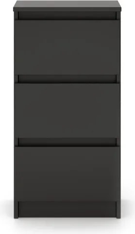 SIMPLE komód 40 cm 3 fiók fekete