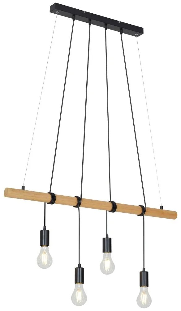 Briloner 4015045 - Csillár zsinóron 4xE27/25W/230V