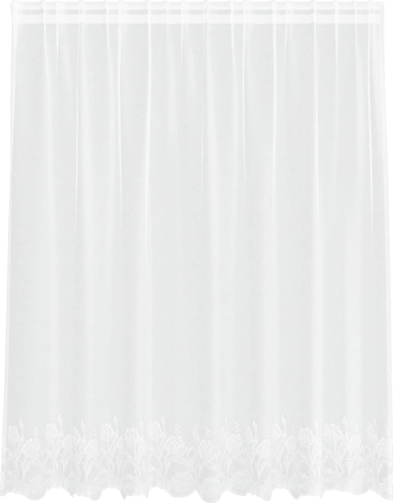 vidaXL Csipkés Függöny függönyökkel Fehér 140 x 200 cm Poliészter