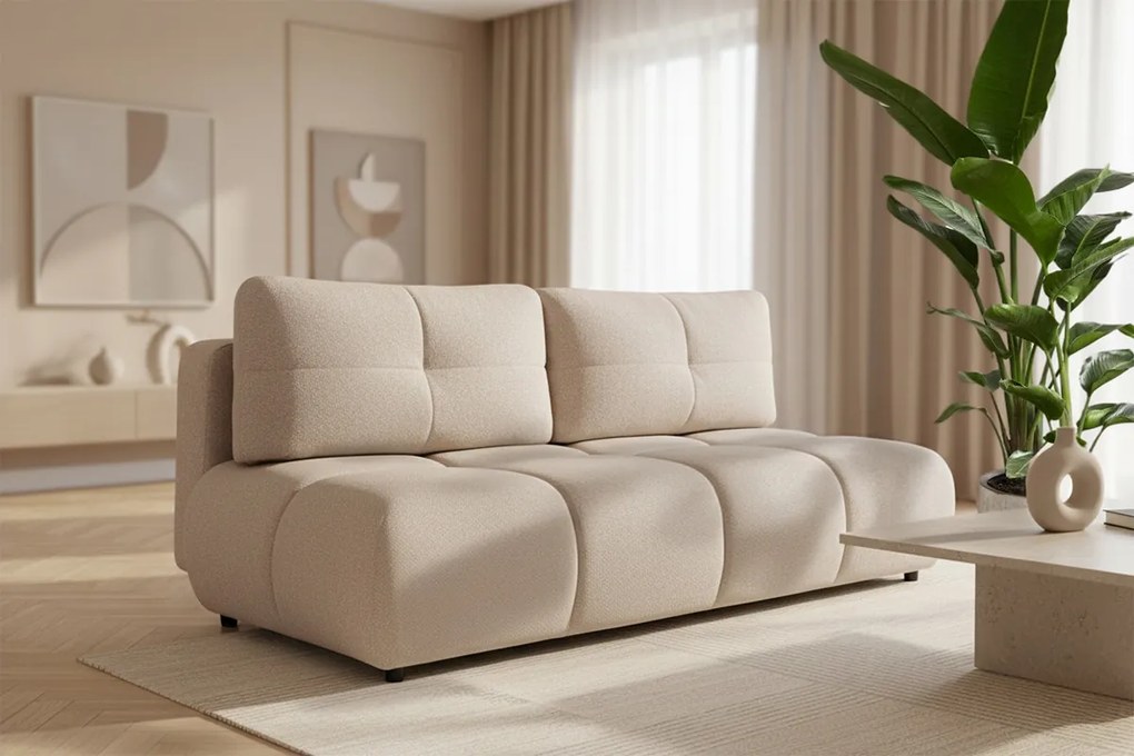 Lerio kanapé ágyfunkcióval - világos bézs vízlepergető szövet Blur 02