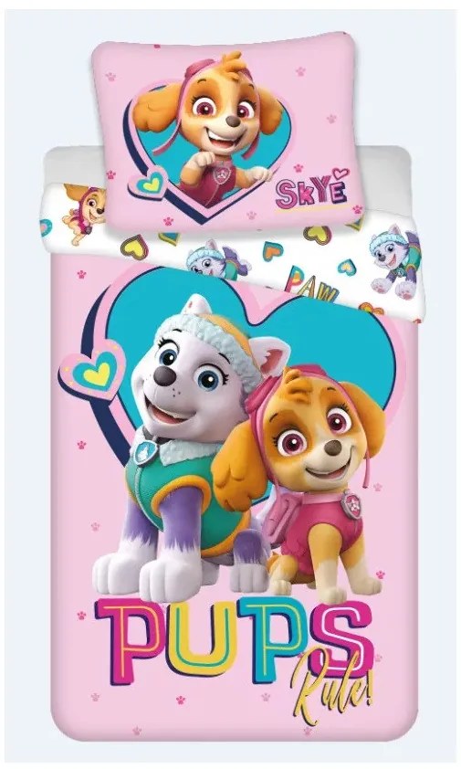 Mancs Őrjárat Pups Rule ágyneműhuzat 140x200cm, 70x90 cm