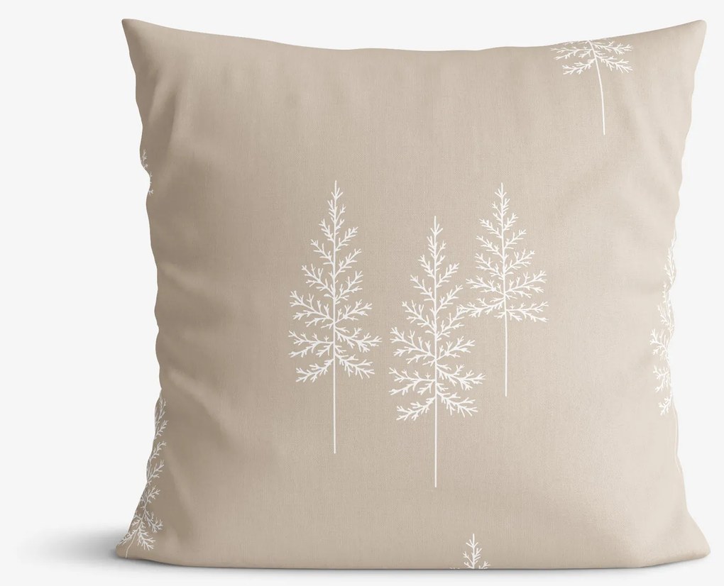 Goldea karácsonyi pamut párnahuzat - északi fenyők 45 x 45 cm