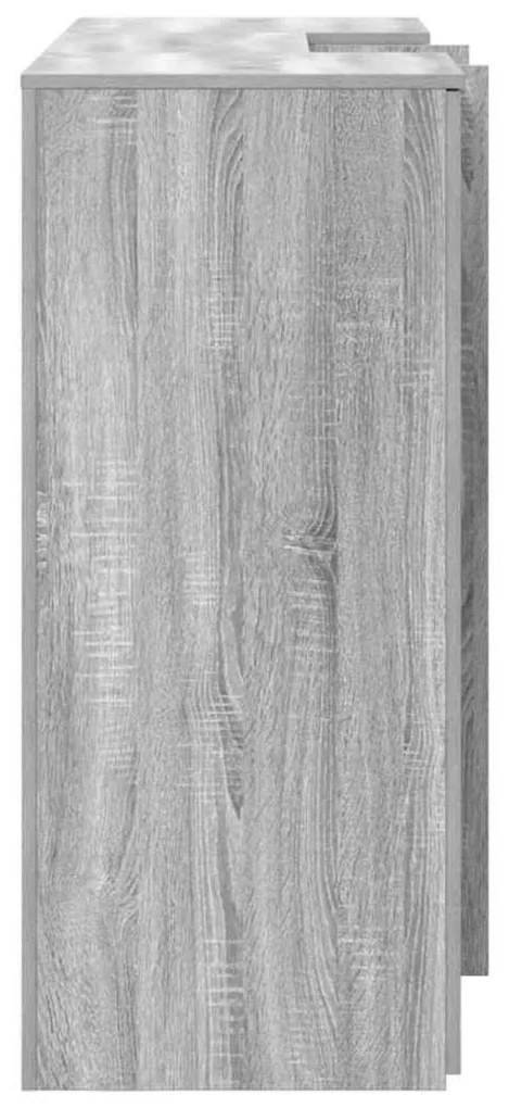 recepciós pult szürke sonoma 155x50x103,5 cm szerelt fa