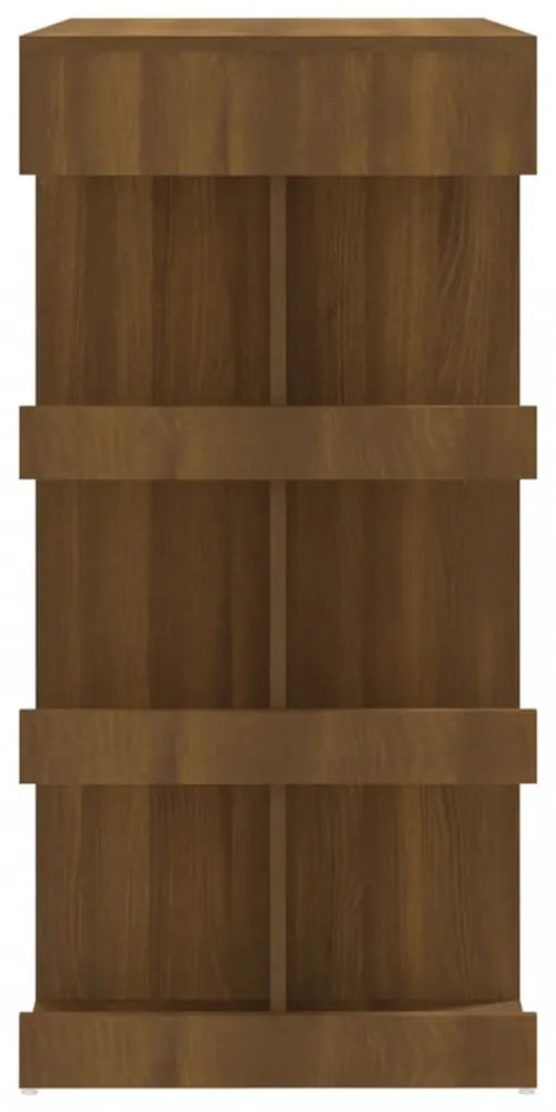 barna tölgyszínű bárasztal tárolópolccal 100 x 50 x 101,5 cm