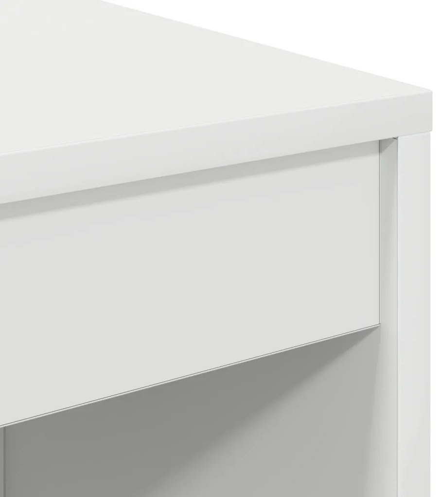 vidaXL Íróasztal Fehér Szerelt fa 70 x 40 x 76 cm Egyszerű Íróasztal