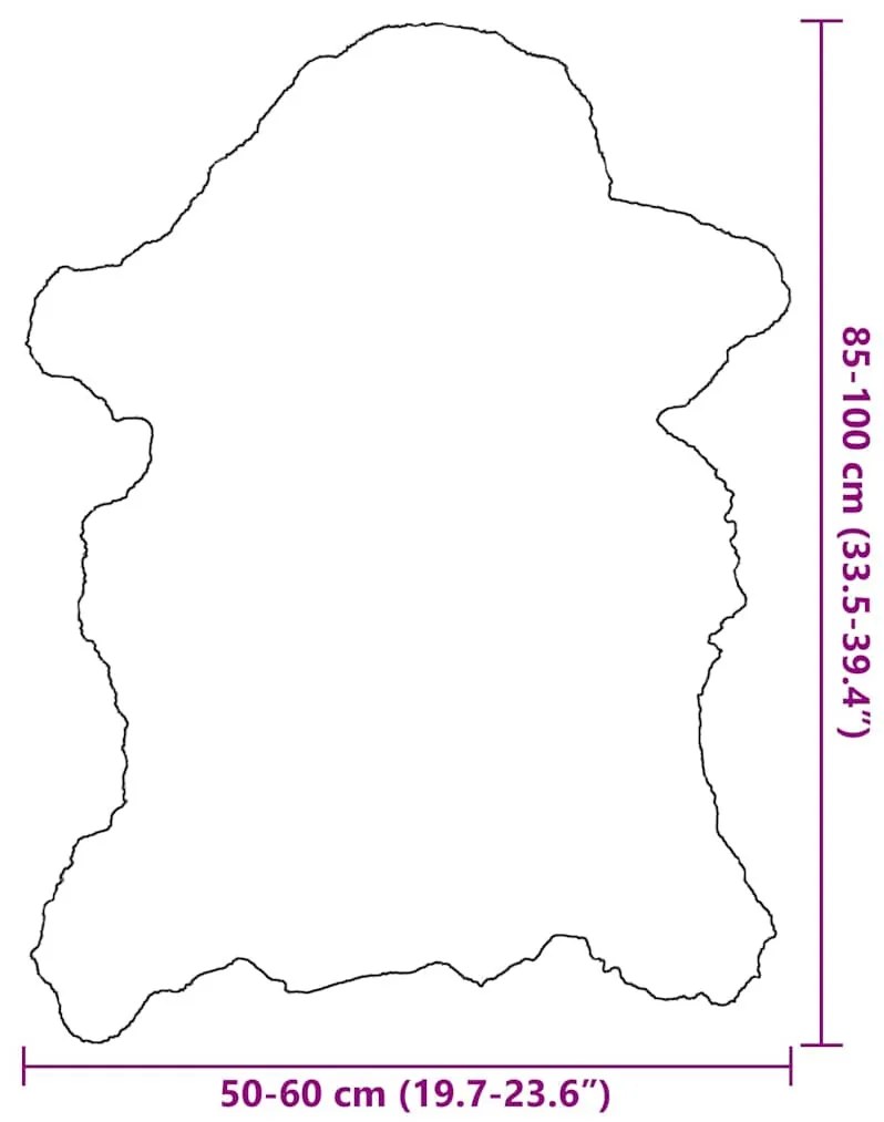krémszínű báránybőr 70 x 100 cm