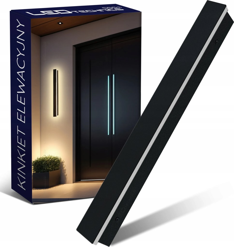 Homlokzati Fali Lámpa 18W Led CCD Kültéri Kerti Fali lámpa IP65 60cm