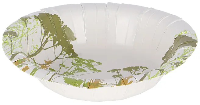 Mezei virág mintás papír mélytányér, 8 db-os, 15 cm átmérőjű