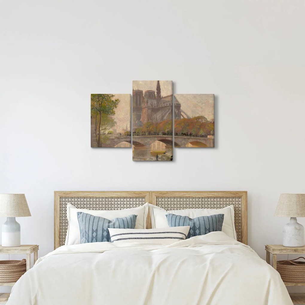 Kép - Robert William Vonnoh, Notre Dame de Paris, reprodukciók (90x60 cm)