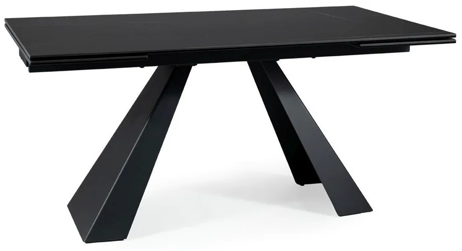 Étkezőasztal Salvadore II, 160 x 90 cm, fekete