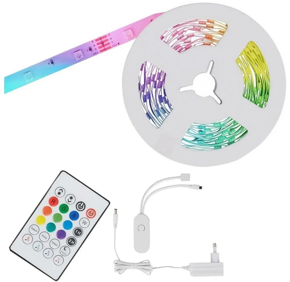 Brilo - LED RGBW állítható szalag 6,65m LED/18W/230V Wi-Fi Tuya + távirányító