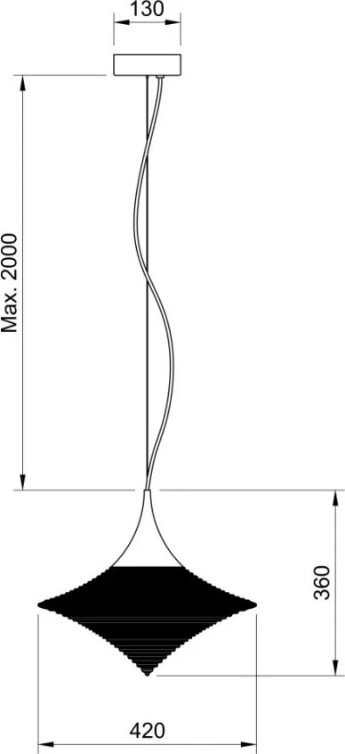 HIND RABII 10167 Modern Led Függesztett Lámpa E27 IP20