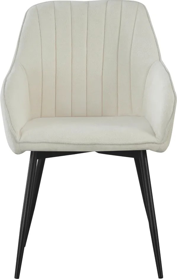 Design fotel, krémszínű/fekete, VAJRO