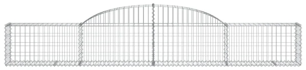 íves horganyzott vas gabion kosár 300 x 30 x 40/60 cm
